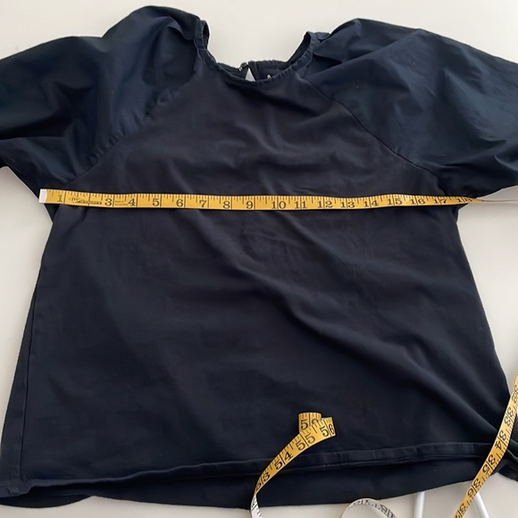 A New Day Puff Long Sleeves Jersey Style top- Black- size Medium - Picture 8 of 10